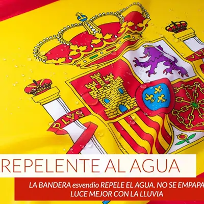 esvendio Pack 2 Banderas de España de Tela Fuerte 150x90cm | Exterior y Fachada