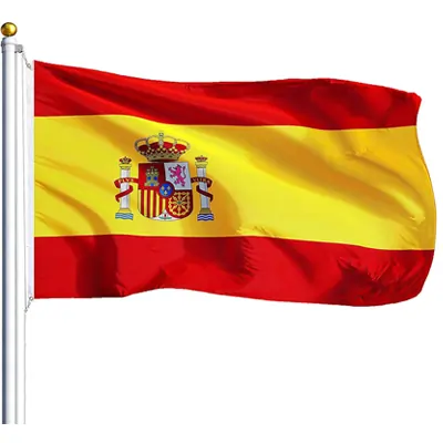 Amison Pack 2 Banderas de España 90x150cm | Poliéster Resistente a la Intemperie