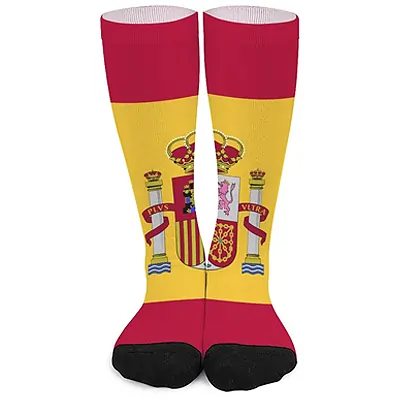 GaRcan Calcetines Soberano Orden Militar de Malta Bandera Calcetines Casuales Divertidos Impresión 3D Colorido Suave Atlético