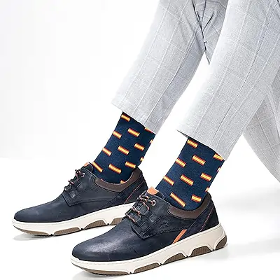 DIVER SOCKS Calcetines hombre divertidos-Calcetines bandera de españa ideal como regalos originales para hombres