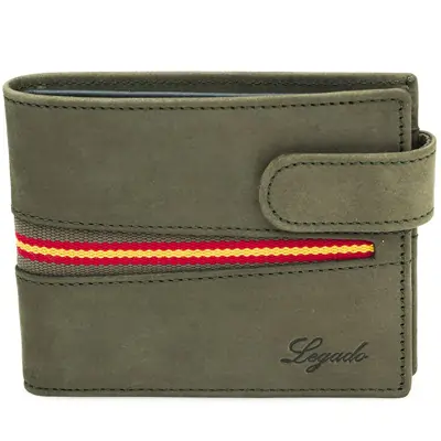 LEGADO Cartera de piel bandera españa Cartera Caza Hombre Carteras de España Ropa Caza Hombre
