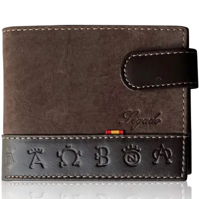Cartera LEGADO Serraje de Ubrique hecha en piel de toro Billetera Tarjetero y Monedero para Hombre