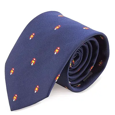 Corbata con motos Vepas, bandera de España.Corbatas de España | Regalos para hombre con Bandera Española
