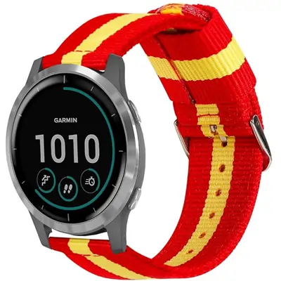 ESTUYOYA Correa de Reloj España Compatible con Garmin Vivoactive 4 | Pulsera 22mm de Nylon colores Bandera de Española