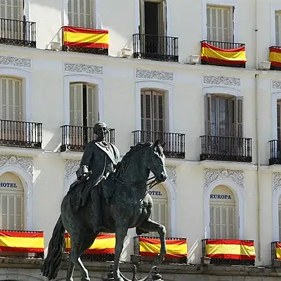 Durabol Bandera de España sin Escudo 150x90cm | Bandera Civil Clásica para Balcón