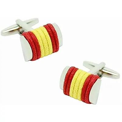 MasGemelos - Gemelos Cuerda Gemelos de España Bandera de España Cufflinks