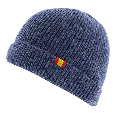 Gorro 100% Lana Merino Bandera de España. Fabricación Nacional y Artesanal. Gorro Lana