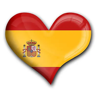 Muy Fuerte imán para frigorífico en la Forma de corazón Bandera España