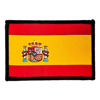Parches Militares Bordados Bandera España | Parches de España | colores vibrantes y oficiales de la bandera española