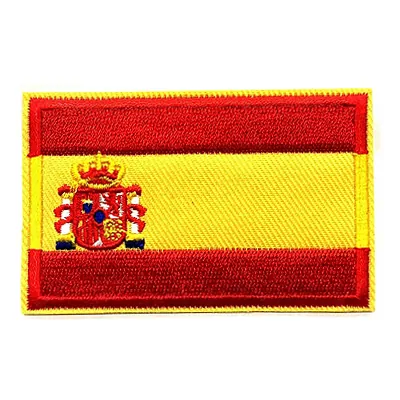 Parche bandera de España. 100% bordado
La parte posterior con adhesivo térmico. Planchar o coser...