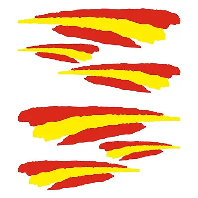 Autodomy Pegatinas Stickers Bandera España Pack 6 de Adhesivos para Coche Moto Scooter Quad ATV Biclicleta Cascos
