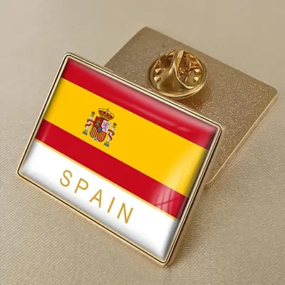 Pin España Bandera Española Broche De Esmalte,Alfileres De Esmalte Creativos A Granel (SPAIN)