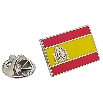 Gemelolandia | Pin de Solapa Bandera España con escudo 20x15mm| Pines Originales y Baratos Para Regalar
