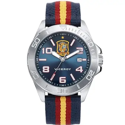 VICEROY S.ESPAÑOLA FUTBOL ACERO CORREA | Relojes de España