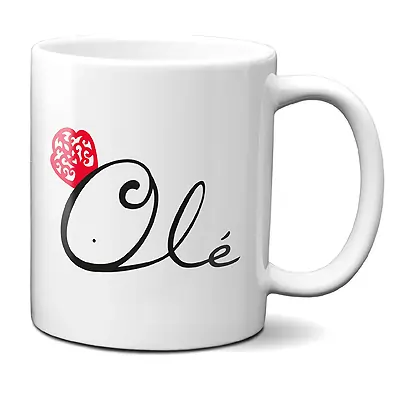 Planetacase Taza España Olé Taza Souvenir España Recuerdo Ceramica 330 mL ¡Perfectas como souvenir, regalo o para uno mismo!