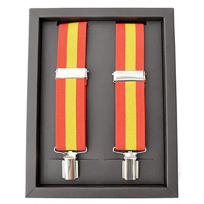 Cencibel Smart Casual Tirantes Caballero Bandera de España | Dos pinzas delanteras y dos traseras, Fabricado en España